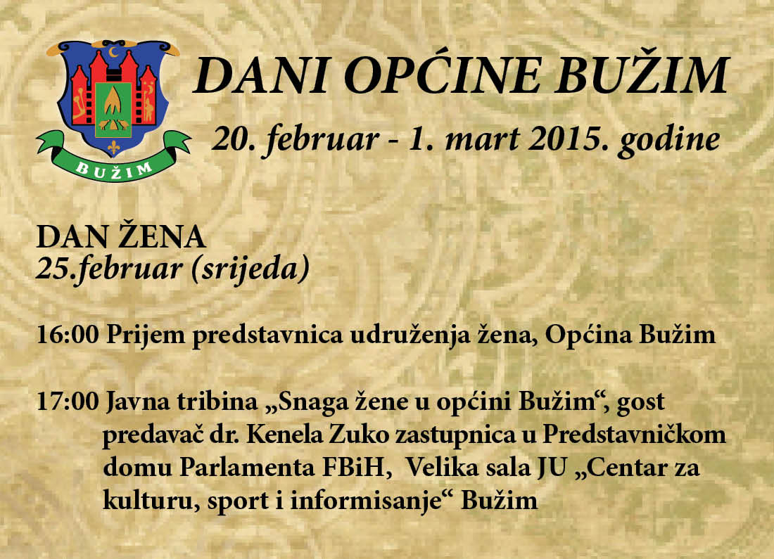 POZIV NA PREDAVANJE ZA ŽENE