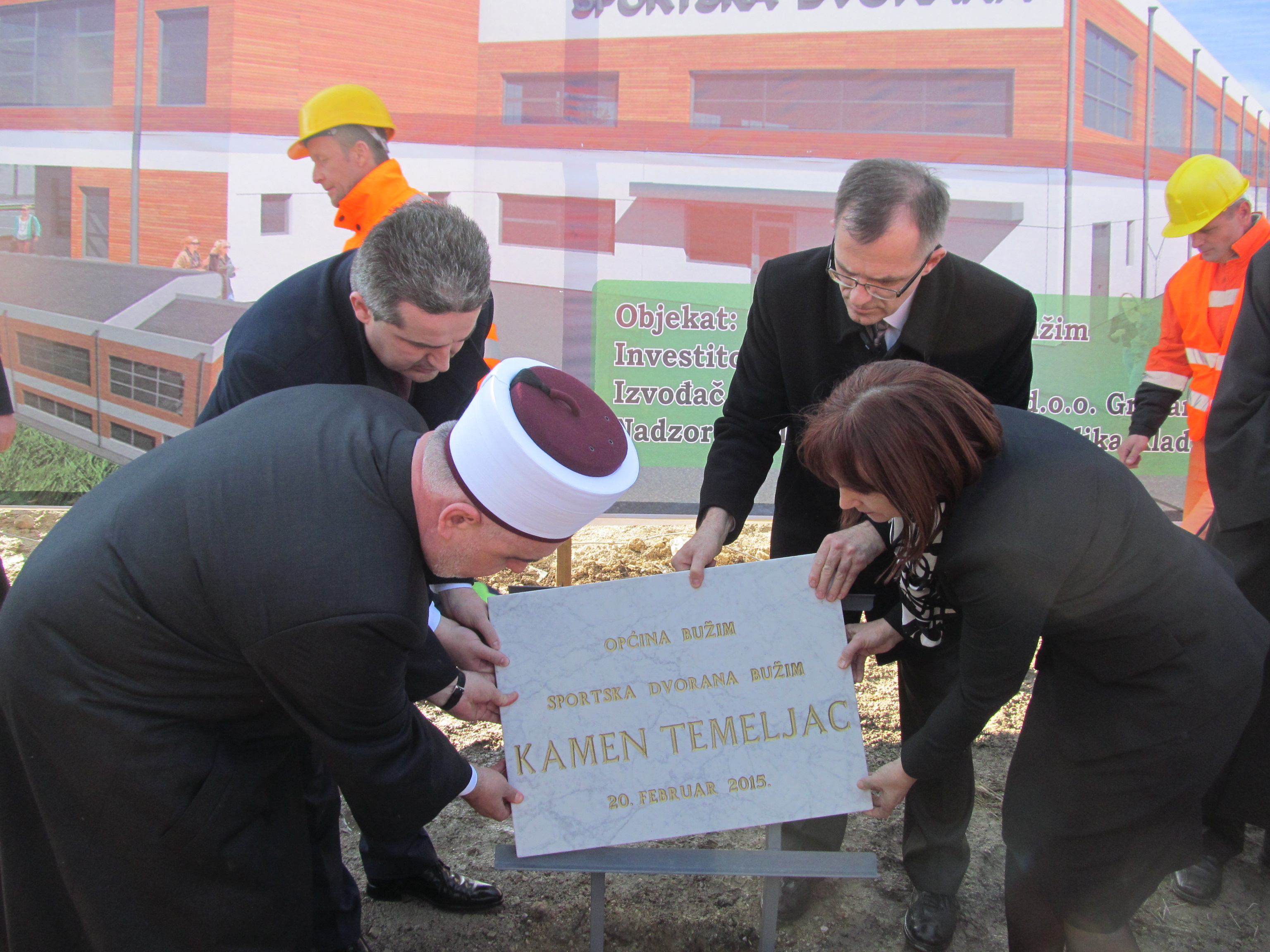 POLOŽEN KAMEN TEMELJAC ZA SPORTSKU DVORANU BUŽIM