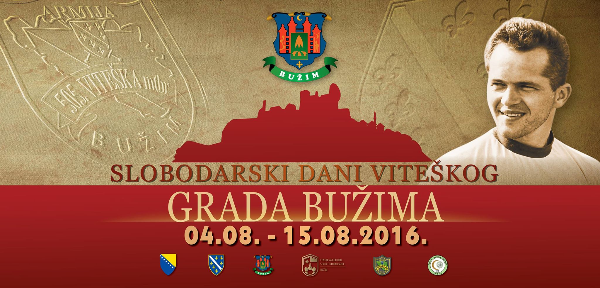 PLAKAT I PROGRAM 21. MANIFESTACIJE “SLOBODARSKI DANI VITEŠKOG GRADA BUŽIMA”