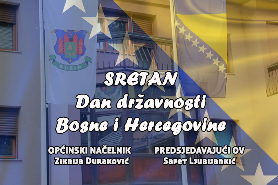 ČESTITKA POVODOM DANA DRŽAVNOSTI BiH
