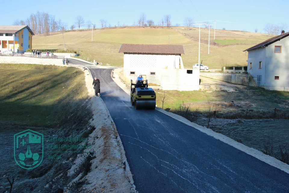NASTAVLJA SE IZGRADNJA LOKALNE PUTNE MREŽE U OPĆINI BUŽIM