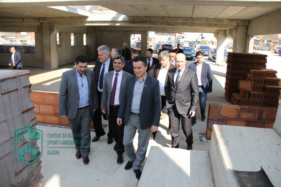 PREDSTAVNICI TIKE POSJETILI RADOVE NA IZGRADJI II FAZE SPORTSKE DVOARANE