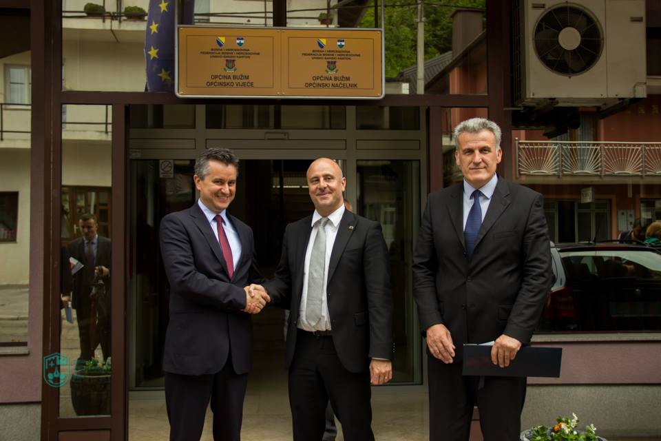 ZAMJENIK ŠEFA DELEGACIJE EU U BOSNI I HERCEGOVINI, KHALDOUN SINNO U POSJETI OPĆINI BUŽIM (FOTO+VIDEO)
