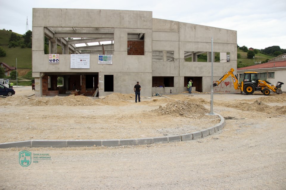 INTEZIVIRANI RADOVI NA IZGRADNJI II FAZE BUŽIMSKE SPORTSKE DVORANE