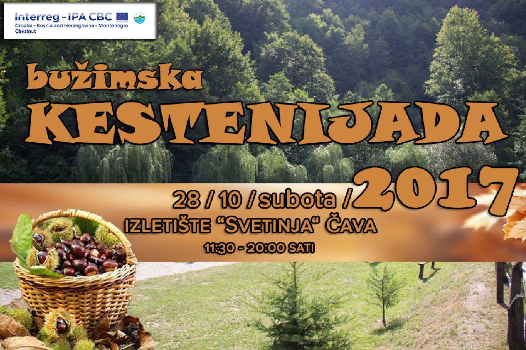 POZIVAMO VAS NA PRVU BUŽIMSKU KESTENIJADU