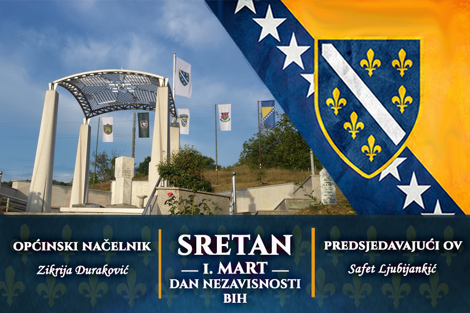 ČESTITKA POVODOM 1. MARTA – DANA NEZAVISNOSTI BiH