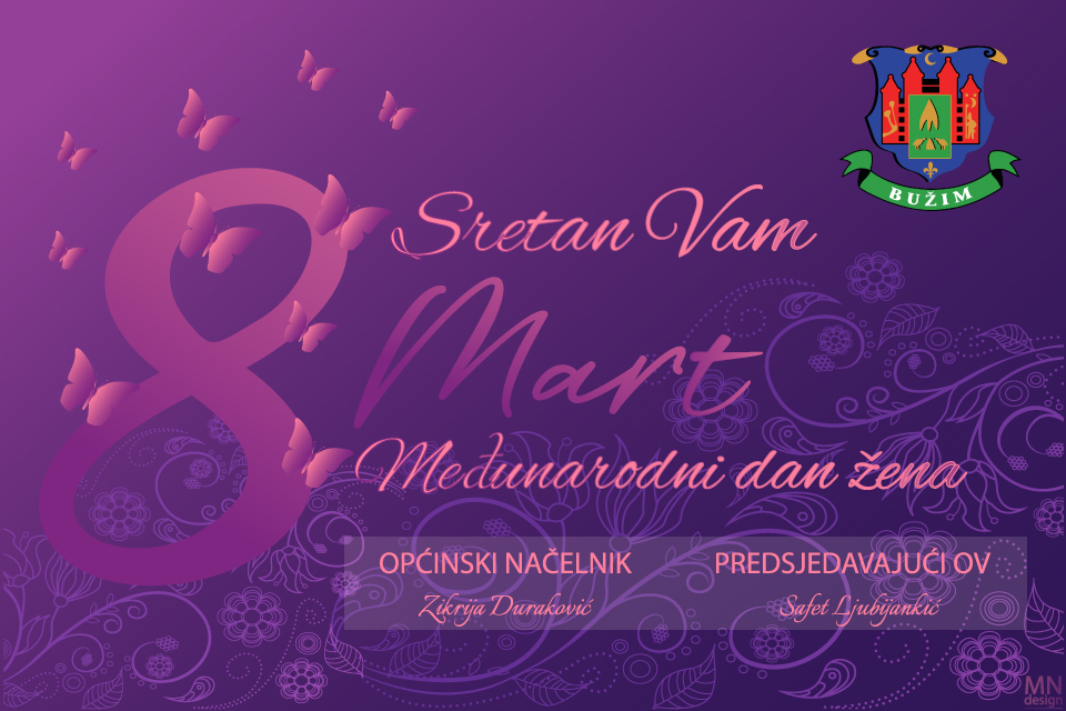 ČESTITKA POVODOM 8. MARTA- MEĐUNARODNOG DANA ŽENA