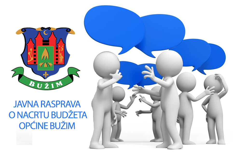 POZIV NA JAVNU RASPRAVU  O NACRTU ODLUKE O BUDŽETU OPĆINE BUŽIM ZA 2026 GODINU