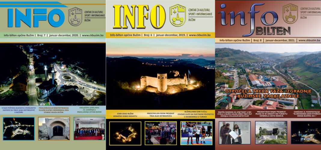 URAĐENA TRI IZDANJA INFO-BILTENA OPĆINE BUŽIM
