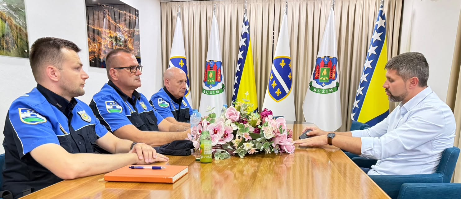 NAČELNIK OPĆINE BUŽIM PRIMIO DIREKTORA UPRAVE POLICIJE MUP-a USK